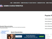 Tablet Screenshot of geminicharacteristics.net